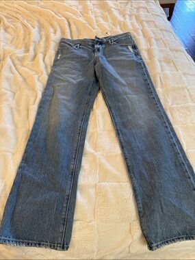 RtA Wide-Leg Jeans in Blue Denim
